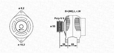 MAGNETI MARELLI 943356960010 -  Генератор